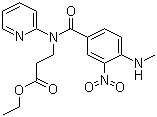 N-[4-(methylamino)-3-nitrobenzoyl]-N-2-pyridinyl-alanine ethyl ester