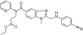 Ethyl 3-[[[2-[[(4-Cyanophenyl)amino]methyl]-1-methyl-1H-benzimidazol-5-yl]carbonyl]pyridine -2-ylamino]propionate