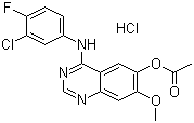 4-(3-chloro-4-fluorophenylamino)-7-methoxyquinazolin-6-yl acetate