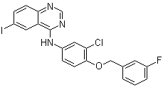 n-(3-chloro-4-(3-fluorobenzyloxy)phenyl)-6-iodoquinazolin-4-amine