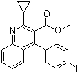 Methyl 4-(4'-fluorophenyl)-2-(cyclopropyl)-3-quinolinecarboxylate