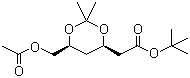   tert-Butyl (4R-cis)-6-[(acetyloxy)methyl]-2,2-dimethyl-1,3-dioxane-4-acetate 