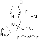 3-(6-Chloro-5-fluoropyrimidin-4-yl)-2-(2,4-difluorophenyl)-1-(1H-1,2,4-triazol-1-yl)butan-2-ol hydrochloride